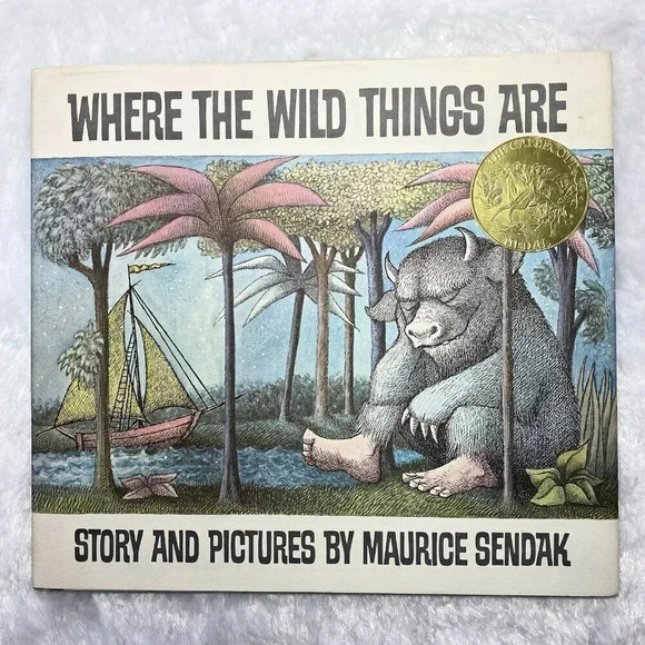 WHERE THE WILD THINGS ARE by Maurice Sendak 1974 HC 2nd EDITION - Picture 4 of 14